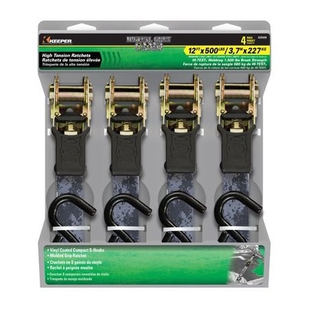 Hampton Products-Keeper 4PK 1x12 GRY Tie Down 43509